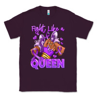 Plum fight like a queen lupus awareness afro girl sneak Classic Tee - RanaPortraitStore