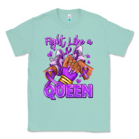 Seafoam fight like a queen lupus awareness afro girl sneak Classic Tee - RanaPortraitStore