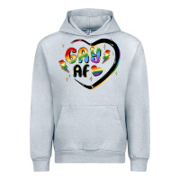Heather Grey gay af Urban Hoodie - MaliasSmallBusiness