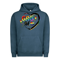 Pigment Midnight Navy gay af Urban Hoodie - MaliasSmallBusiness