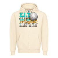 Sandshell eat sleep volleyball repeat Zipper Hoodie - texasbilliewilder