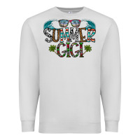 Dove Grey summer gigi Premium Sweatshirt - CowhideDigitalArt