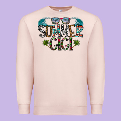 Summer Gigi Premium Sweatshirt Designed By Cowhidedigitalart