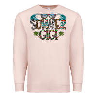 Pale Pink summer gigi Premium Sweatshirt - CowhideDigitalArt