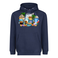 Navy cruise life coffee cups Heavyweight Hoodie - Zillion Design Studio