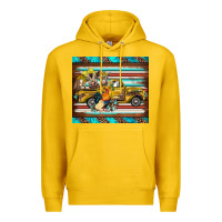 Lemon western truck farm animals serape leopard turquoise's Premium Hoodie - BarkalooDesign