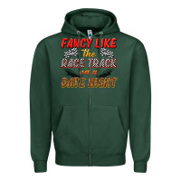 Sports Green fancy like the race track on a date night Zipper Hoodie - texasbilliewilder