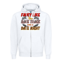 White fancy like the race track on a date night Zipper Hoodie - texasbilliewilder