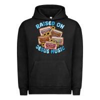 Pigment Black raised on jesus music Urban Hoodie - MaliasSmallBusiness