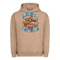 Pigment Burro raised on jesus music Urban Hoodie - MaliasSmallBusiness