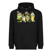 Black daisy coffee cups Heavyweight Hoodie - Zillion Design Studio