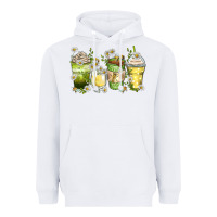 White daisy coffee cups Heavyweight Hoodie - Zillion Design Studio
