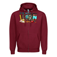 Burgundy y'all gonna learn today Zipper Hoodie - Zillion Design Studio
