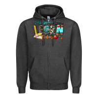 Charcoal Heather y'all gonna learn today Zipper Hoodie - Zillion Design Studio