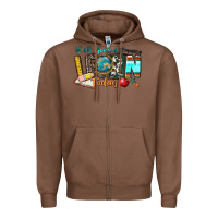 Chestnut y'all gonna learn today Zipper Hoodie - Zillion Design Studio