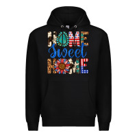 Black Home Sweet Home Premium Hoodie - LillyAllenDesigns