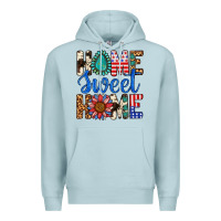 Blue Mist Home Sweet Home Premium Hoodie - LillyAllenDesigns