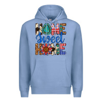Colony Blue Home Sweet Home Premium Hoodie - LillyAllenDesigns
