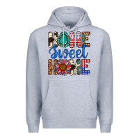 Heather Grey Home Sweet Home Premium Hoodie - LillyAllenDesigns
