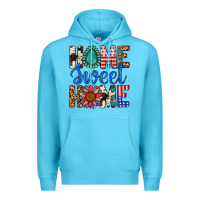 Ocean Blue Home Sweet Home Premium Hoodie - LillyAllenDesigns