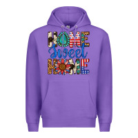Purple Home Sweet Home Premium Hoodie - LillyAllenDesigns
