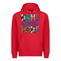 Red Home Sweet Home Premium Hoodie - LillyAllenDesigns