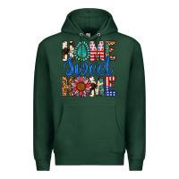 Sports Green Home Sweet Home Premium Hoodie - LillyAllenDesigns