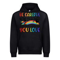 Black be careful who you hate Urban Hoodie - MaliasSmallBusiness
