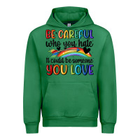 Emerald be careful who you hate Urban Hoodie - MaliasSmallBusiness