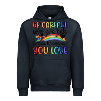 Navy be careful who you hate Urban Hoodie - MaliasSmallBusiness