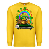 Lemon st patricks shamrock gold beer truck Premium Sweatshirt - FaDigitalArtStudio