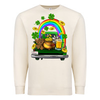 Sandshell st patricks shamrock gold beer truck Premium Sweatshirt - FaDigitalArtStudio