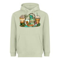 Matcha fishing coffee cups Heavyweight Hoodie - Zillion Design Studio
