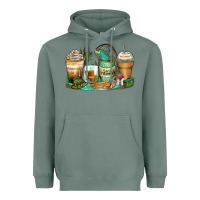 Sage fishing coffee cups Heavyweight Hoodie - Zillion Design Studio