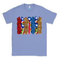 Colony Blue puerto rico republic brushstrokes Classic Tee - RanaPortraitStore