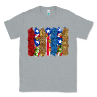 Heather Grey puerto rico republic brushstrokes Classic Tee - RanaPortraitStore
