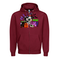 Burgundy Moo I Mean Boo Baby Cow Zipper Hoodie - RanaPortraitStore