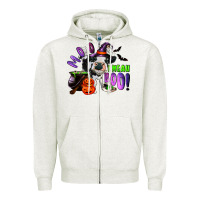 Oatmeal Heather Moo I Mean Boo Baby Cow Zipper Hoodie - RanaPortraitStore