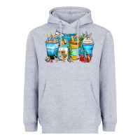 Heather Grey hanukkah coffee cups Heavyweight Hoodie - Zillion Design Studio