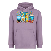 Lavender hanukkah coffee cups Heavyweight Hoodie - Zillion Design Studio