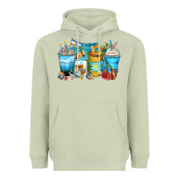 Matcha hanukkah coffee cups Heavyweight Hoodie - Zillion Design Studio