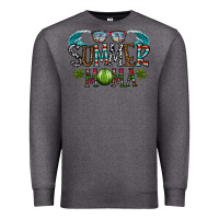 Charcoal Heather summer mama Premium Sweatshirt - CowhideDigitalArt