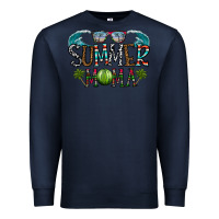 Navy summer mama Premium Sweatshirt - CowhideDigitalArt