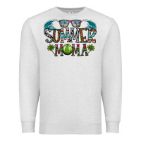 Oatmeal Heather summer mama Premium Sweatshirt - CowhideDigitalArt
