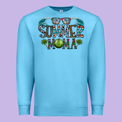 Summer Mama Premium Sweatshirt Designed By Cowhidedigitalart