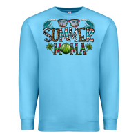 Ocean Blue summer mama Premium Sweatshirt - CowhideDigitalArt