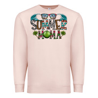 Pale Pink summer mama Premium Sweatshirt - CowhideDigitalArt