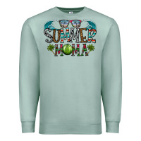 Seafoam summer mama Premium Sweatshirt - CowhideDigitalArt