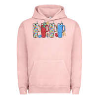 Pigment Salmon autism Urban Hoodie - MaliasSmallBusiness