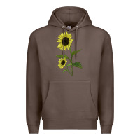 Coffee Buttercream Sunflower Premium Hoodie - LillyAllenDesigns